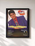 #noir Tableau de l'album Cuenta Conmigo de Jerry Rivera, cadre noir, imprimé et encadré en France