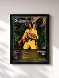 #noir Tableau de l'album Six Summers de Sevn Alias, cadre noir, imprimé et encadré en France