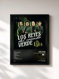 #noir Tableau de l'album Los Reyes Del Corrido Verde de Los Lara, cadre noir, imprimé et encadré en France
