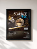 #noir Tableau de l'album The Fix de Scarface, cadre noir, imprimé et encadré en France