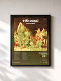#noir Tableau de l'album Coral Island de The Coral, cadre noir, imprimé et encadré en France