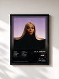 #noir Tableau de l'album Théorème (Iconic Edition) de Bilal Hassani, cadre noir, imprimé et encadré en France