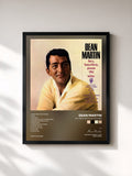 #noir Tableau de l'album Hey, Brother Pour The Wine de Dean Martin, cadre noir, imprimé et encadré en France