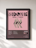 #noir Tableau de l'album Sierra y Canada de Sidonie, cadre noir, imprimé et encadré en France