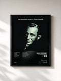 #noir Tableau de l'album My Greatest Songs de Bing Crosby, cadre noir, imprimé et encadré en France