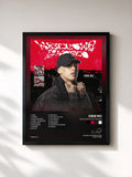 #noir Tableau de l'album Welcome To My World de Cris MJ, cadre noir, imprimé et encadré en France