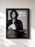 #noir Tableau de l'album Io E Te de Gianna Nannini, cadre noir, imprimé et encadré en France
