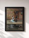 #noir Tableau de l'album The Return de Sampa The Great, cadre noir, imprimé et encadré en France