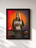#noir Tableau de l'album Slap House Party de LUNAX, cadre noir, imprimé et encadré en France