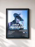 #noir Tableau de l'album Amor de Invierno de Christian Nodal, cadre noir, imprimé et encadré en France