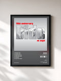 #noir Tableau de l'album No Angel (20th Anniversary Remix EP) de Dido, cadre noir, imprimé et encadré en France