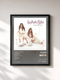 #noir Tableau de l'album Haashtag de HA-ASH, cadre noir, imprimé et encadré en France