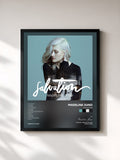 #noir Tableau de l'album Salvation de Madeline Juno, cadre noir, imprimé et encadré en France