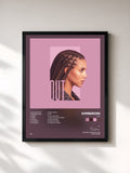 #noir Tableau de l'album Out de Kimberose, cadre noir, imprimé et encadré en France