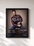 #noir Tableau de l'album Legacy de Peter Andre, cadre noir, imprimé et encadré en France