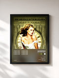 #noir Tableau de l'album Was a Time - Single de Whigfield, cadre noir, imprimé et encadré en France