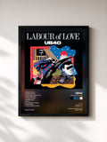 #noir Tableau de l'album Labour Of Love de UB40, cadre noir, imprimé et encadré en France