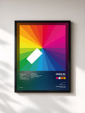 #noir Tableau de l'album In Colour de Jamie xx, cadre noir, imprimé et encadré en France