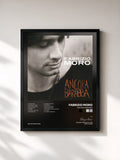 #noir Tableau de l'album Ancora barabba de Fabrizio Moro, cadre noir, imprimé et encadré en France