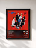 #noir Tableau de l'album Wild Planet de The B-52's, cadre noir, imprimé et encadré en France