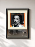 #noir Tableau de l'album Rufus Wainwright (25th Anniversary Edition) de Rufus Wainwright, cadre noir, imprimé et encadré en France