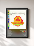 #noir Tableau de l'album Off With Their Heads de Kaiser Chiefs, cadre noir, imprimé et encadré en France
