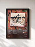 #noir Tableau de l'album WISHFUL de NCT WISH, cadre noir, imprimé et encadré en France