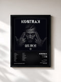 #noir Tableau de l'album Gute Nacht de Kontra K, cadre noir, imprimé et encadré en France