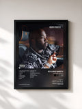 #noir Tableau de l'album Highway Music 3 de DJ Luke Nasty, cadre noir, imprimé et encadré en France