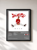 #noir Tableau de l'album OYTO de David Carreira, cadre noir, imprimé et encadré en France