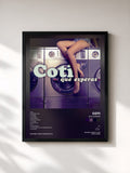 #noir Tableau de l'album Que Esperas de Coti, cadre noir, imprimé et encadré en France