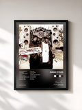 #noir Tableau de l'album The Ownerz de Gang Starr, cadre noir, imprimé et encadré en France