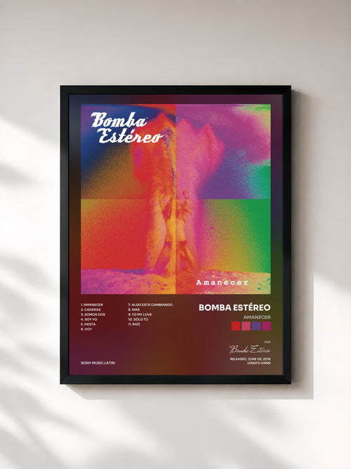Bomba Estéreo · Amanecer — Affiche encadrée