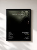 #noir Tableau de l'album Dead Son Rising de Gary Numan, cadre noir, imprimé et encadré en France