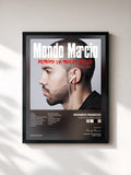 #noir Tableau de l'album Musica da Serial Killer de Mondo Marcio, cadre noir, imprimé et encadré en France