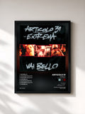 #noir Tableau de l'album Vai bello (Bonus Track Version) de Articolo 31, cadre noir, imprimé et encadré en France