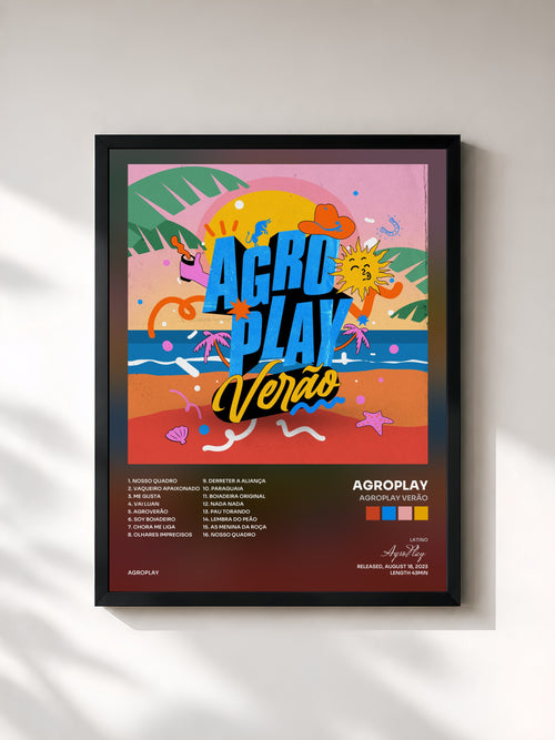 AgroPlay · Agroplay Verão — Affiche encadrée