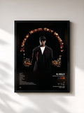 #noir Tableau de l'album Remix City Volume 1 de R. Kelly, cadre noir, imprimé et encadré en France
