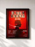 #noir Tableau de l'album Longterm Mentality de Ab-Soul, cadre noir, imprimé et encadré en France