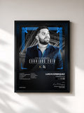 #noir Tableau de l'album Corridos 2018 de Luis R Conriquez, cadre noir, imprimé et encadré en France