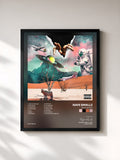 #noir Tableau de l'album Goat World de Nafe Smallz, cadre noir, imprimé et encadré en France