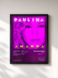 #noir Tableau de l'album Ananda de Paulina Rubio, cadre noir, imprimé et encadré en France