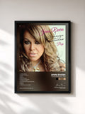 #noir Tableau de l'album Joyas Prestadas - Pop de Jenni Rivera, cadre noir, imprimé et encadré en France