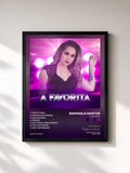 #noir Tableau de l'album A Favorita de Raphaela Santos, cadre noir, imprimé et encadré en France