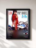 #noir Tableau de l'album Pop Model (Remix) de Lio, cadre noir, imprimé et encadré en France