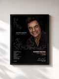 #noir Tableau de l'album A Night To Remember de Johnny Mathis, cadre noir, imprimé et encadré en France