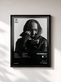 #noir Tableau de l'album Distracted de Thundercat, cadre noir, imprimé et encadré en France