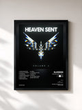 #noir Tableau de l'album Heaven Sent: Vol 1 de Slander, cadre noir, imprimé et encadré en France