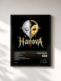 #noir Tableau de l'album HANOVA 1:1 de Tsew The Kid, cadre noir, imprimé et encadré en France