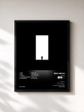 #noir Tableau de l'album AKT03 de Edo Saiya, cadre noir, imprimé et encadré en France